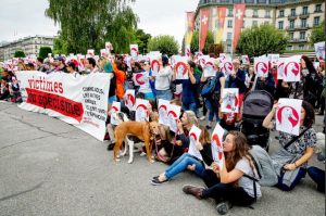 Demonstration für Tierrechte