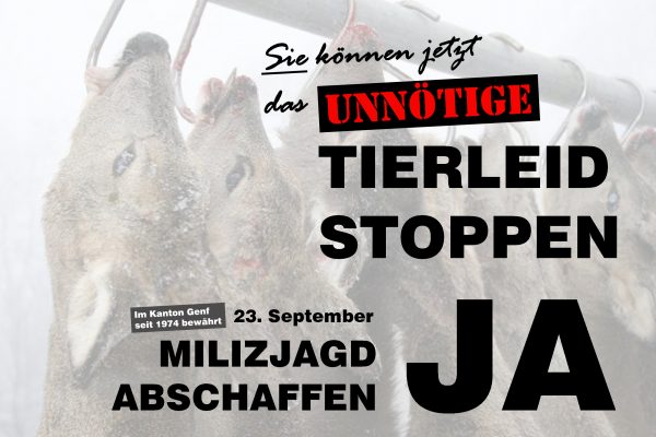 Fakten statt Jägerlatein: Initiative «Wildhüter statt Jäger»