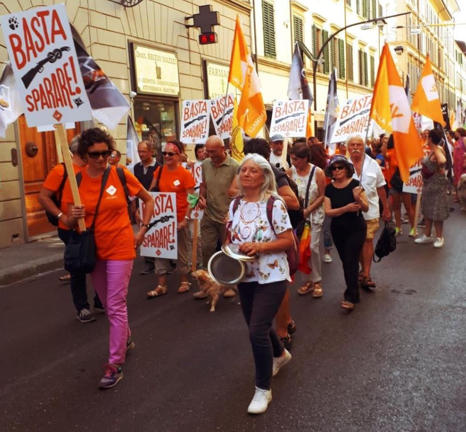 Anti Jagd Demo Florenz 15.9.2018