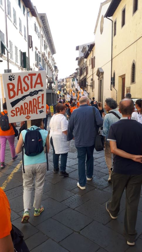 Anti Jagd Demo Florenz 15.9.2018