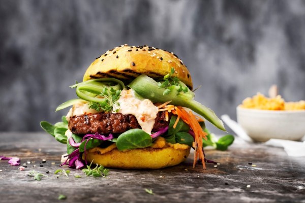 Burger vegan avec nouvelle recette de Nestlé