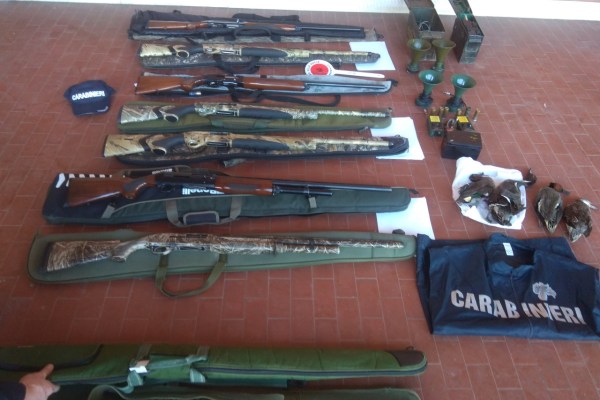 Police crack down on illegal bird hunting in Veneto