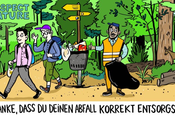 Rücksichtsvoll in freier Natur