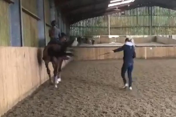 Olympia-Skandal: Dujardin peitscht Pferd im Training
