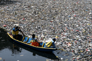Plastikverschmutzung im Citarum