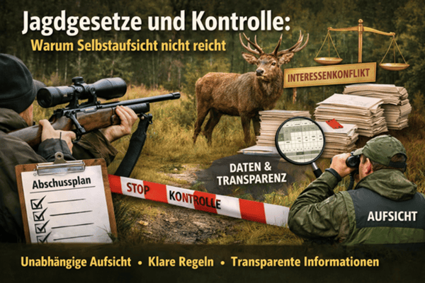 Jagdgesetze und Kontrolle: Warum Selbstaufsicht nicht reicht