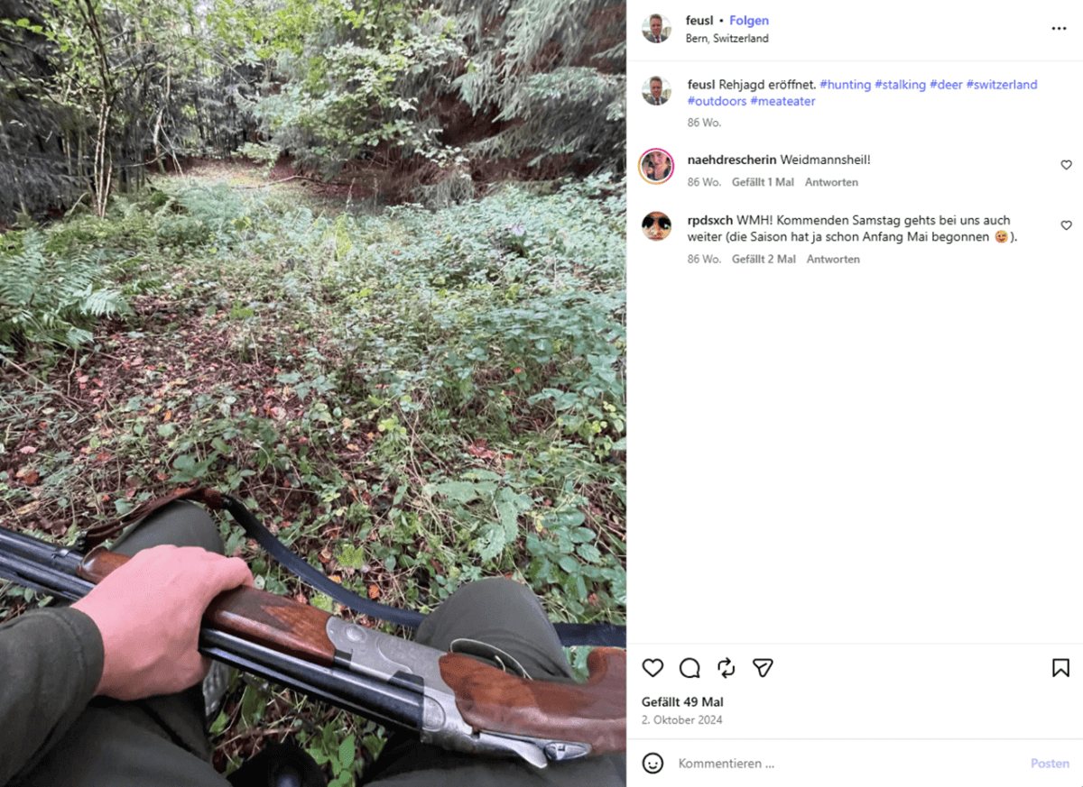 Trophies in Bohemia, kills in Alsace: Dominik Feusi and hobby hunting as a worldview