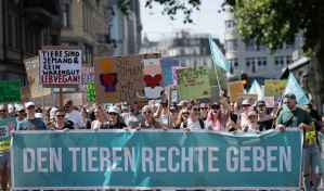 3'200 Menschen für Tierrechte und in den grossen Schweizer Medien fast unsichtbar