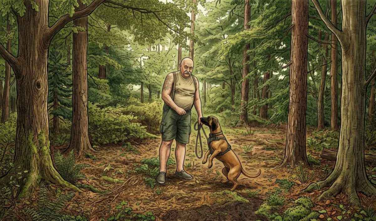 Eschenbergwald Hobby Jäger macht Biker zu den einzigen Störenfrieden